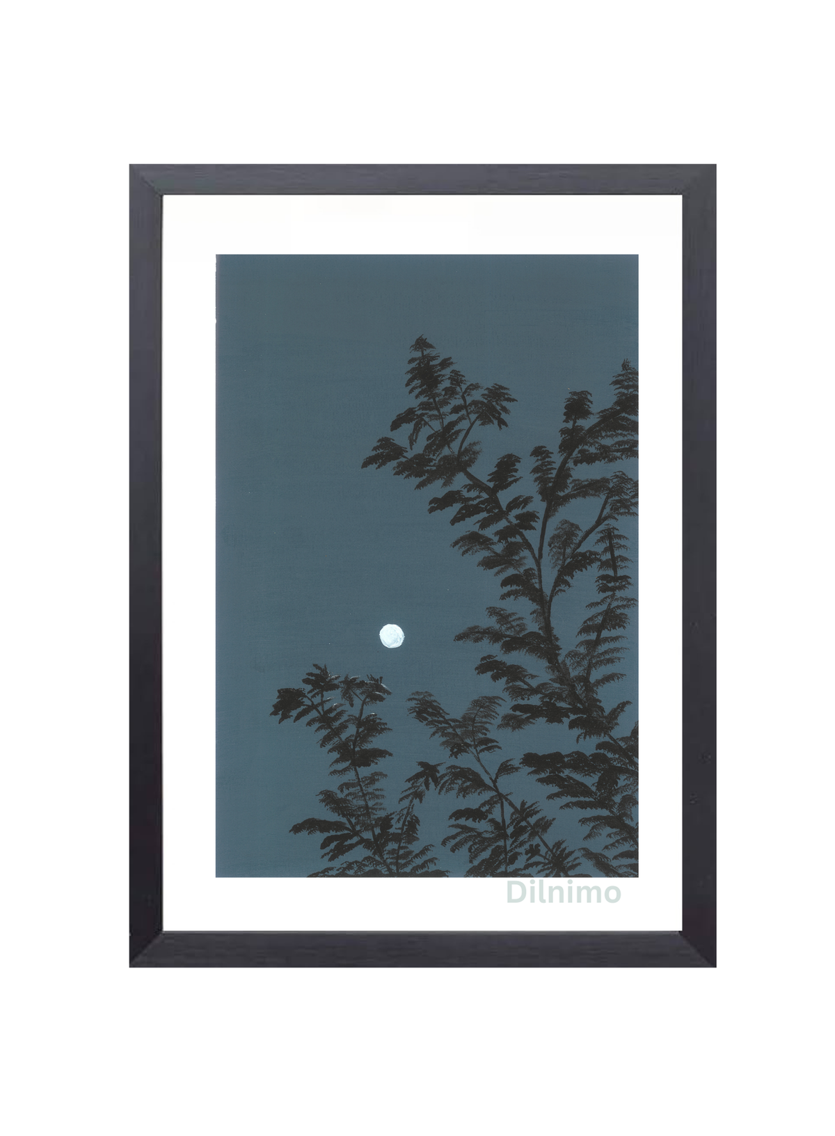 Moonlit Tranquility Framed Wall Art Painting