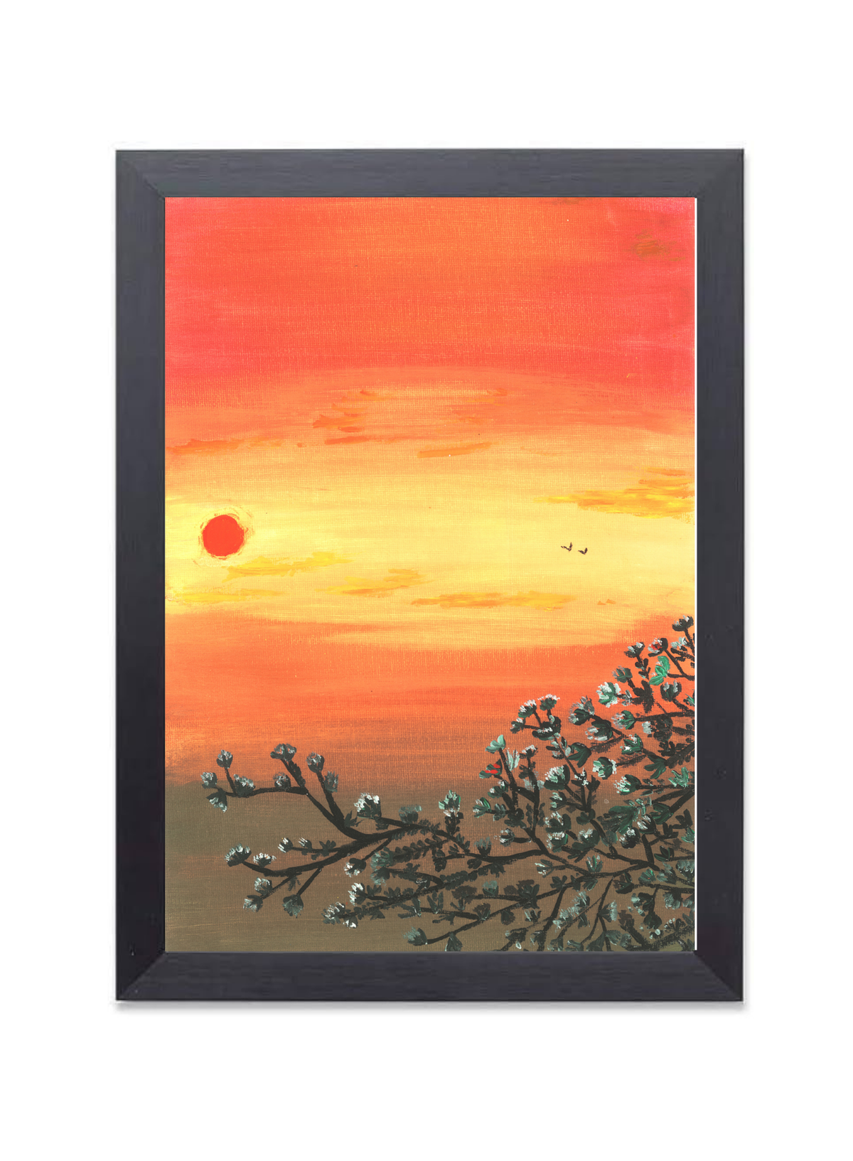 Radiant Sunset Glow Original Painting