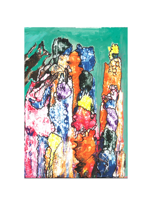 Vibrant Abstract Expressions - Bold and Colorful Original Painting